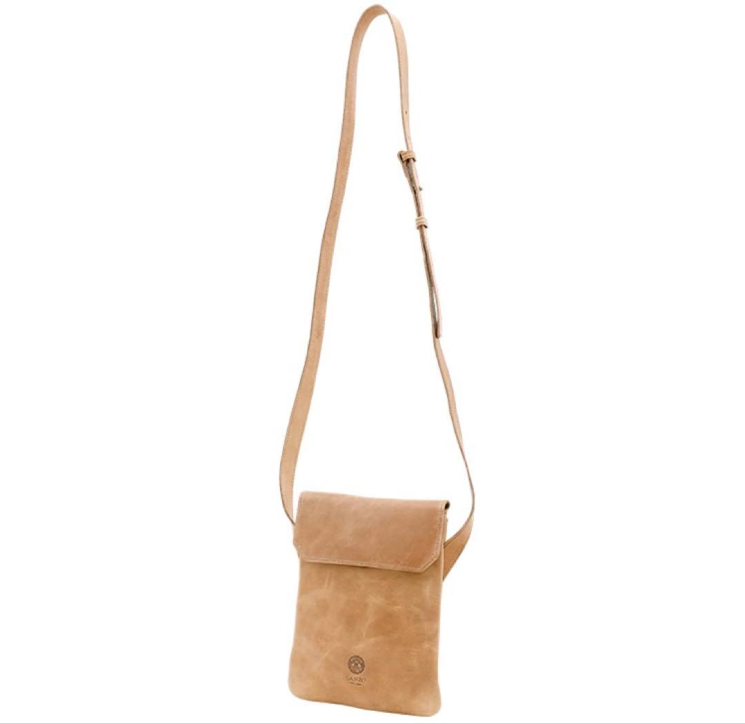 美品★GANZO★ガンゾ★SACCHETTO4★サケット4★サコッシュ★レザー