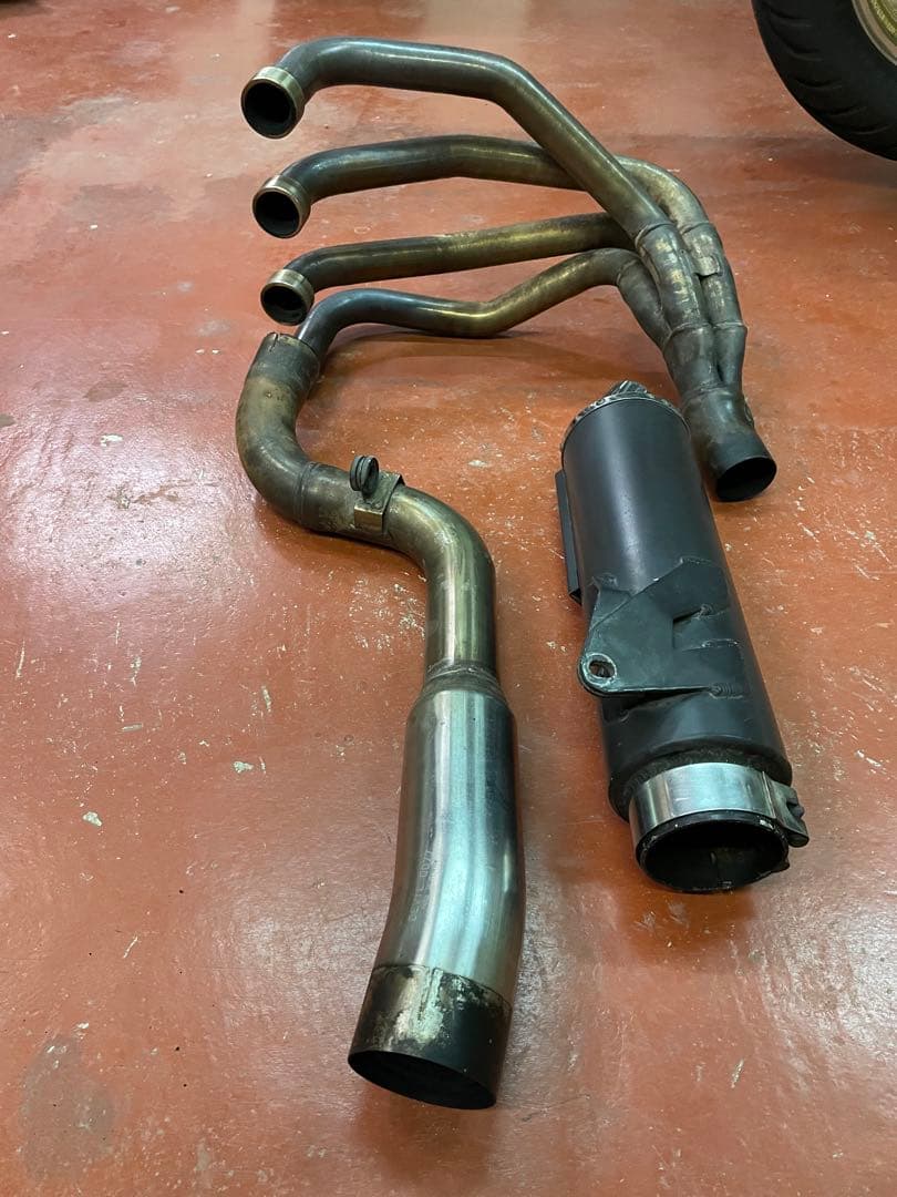 ZX11 ZZR1100用 4-1 devilデビル菅　大きな曲がりヘコミ無し