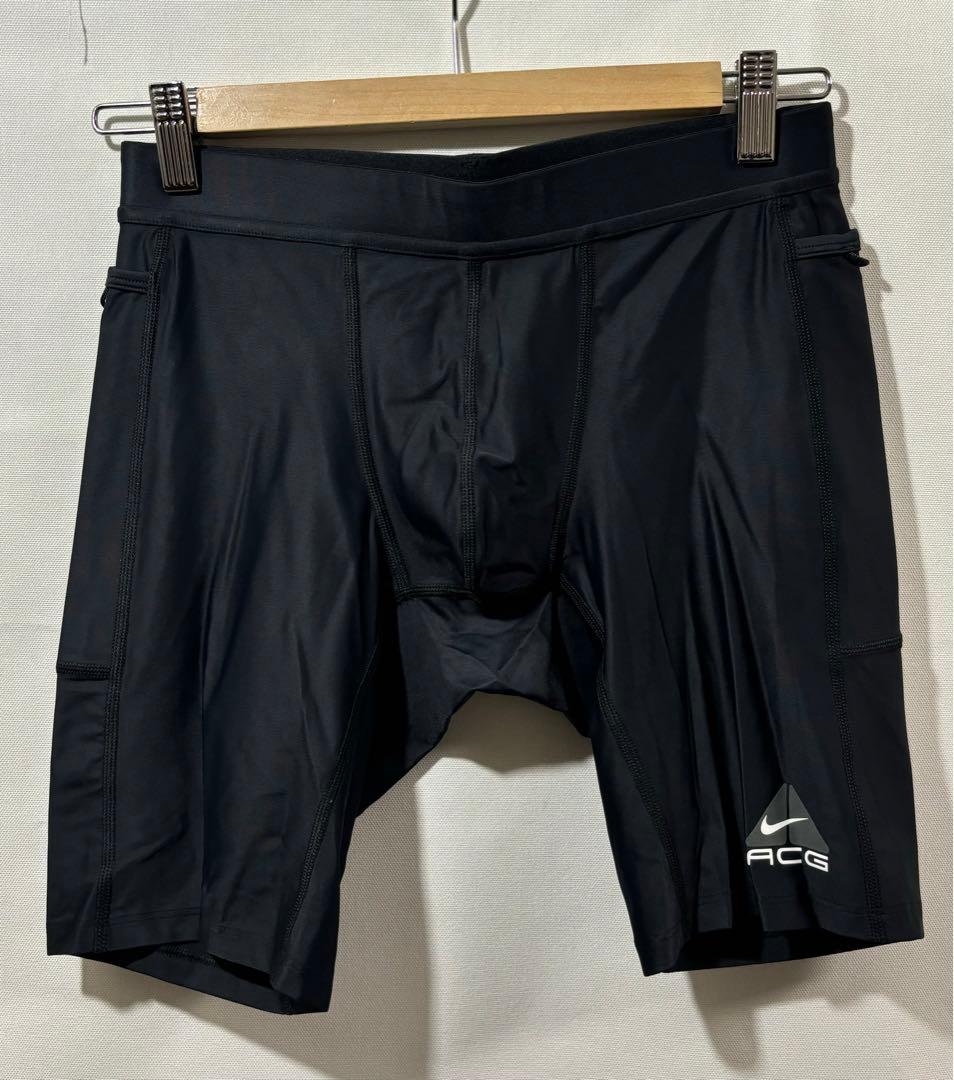nike acg black iguana 2in1 ナイロンパンツ M