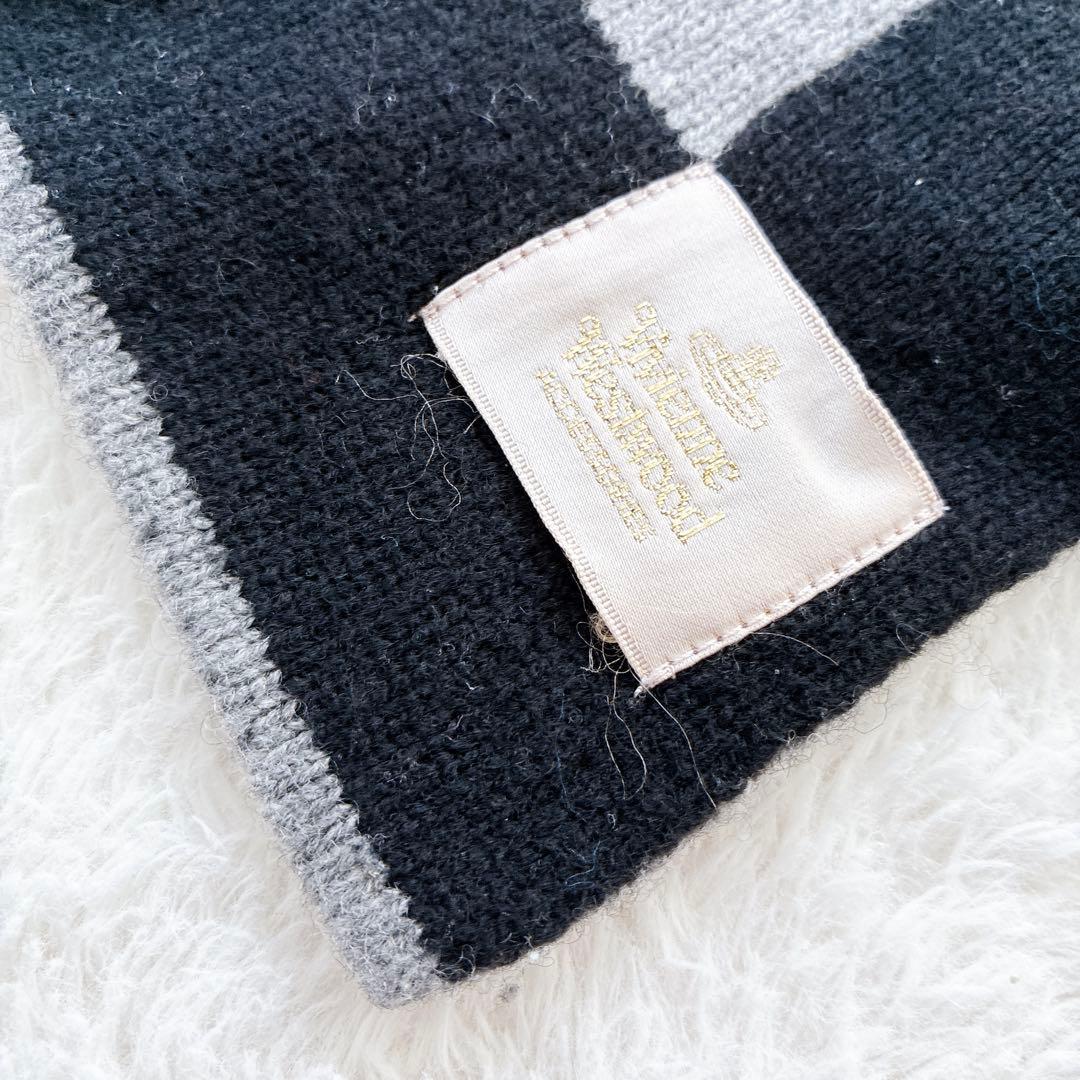 Vivienne Westwood マフラー オーブ 黒 グレー ロゴ ニット