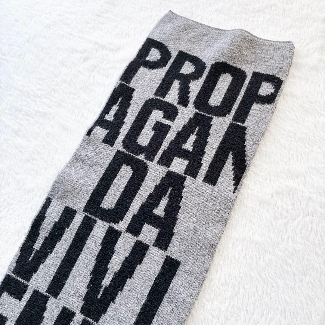 Vivienne Westwood マフラー オーブ 黒 グレー ロゴ ニット