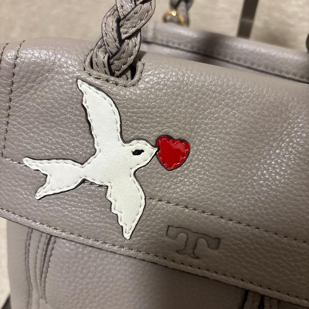美品⭐️TORY BURCH PEACE&LOVE 2way ショルダーバック