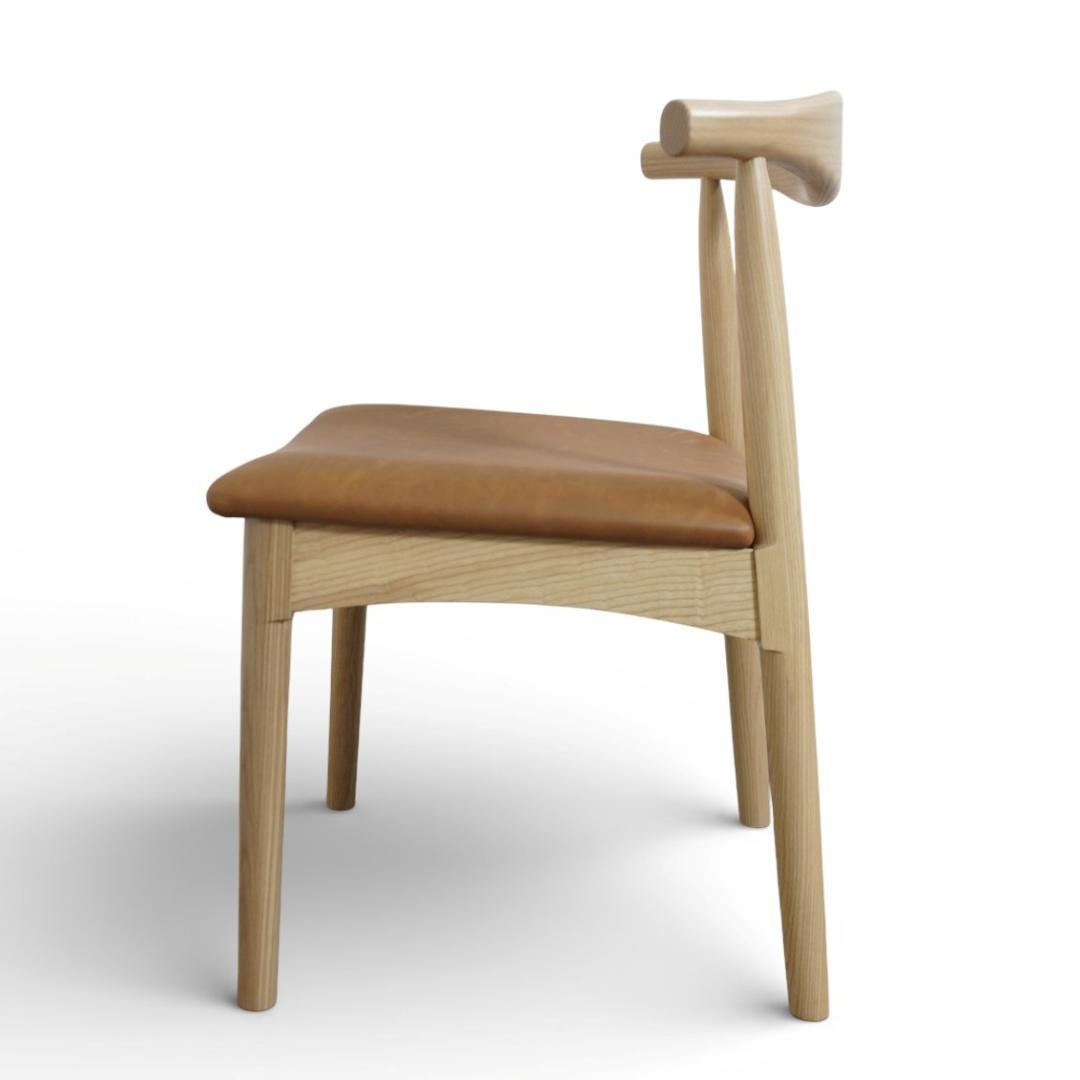 フォロー割2脚セット【新品】北欧風 ダイニングチェア PVCキャメル アッシュ