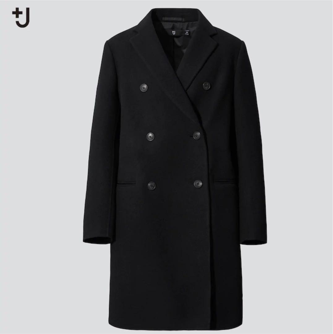 ユニクロ ジルサンダー ダブルフェイスダブルブレストコート XS