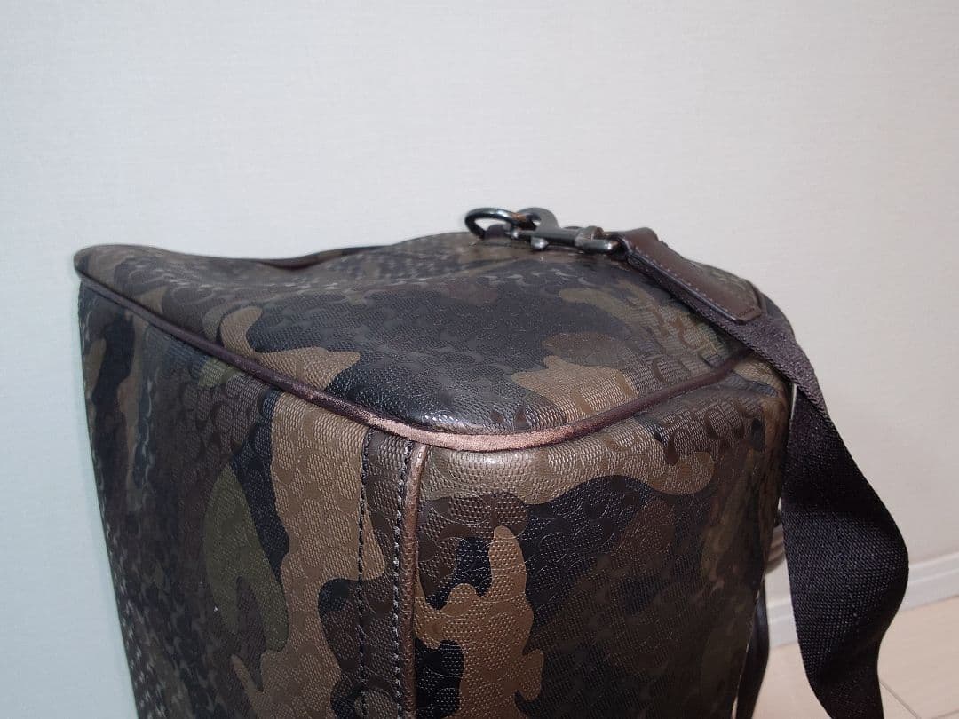 い*ー様 【大容量ボストンバッグ】COACH 迷彩 ボストンバッグ