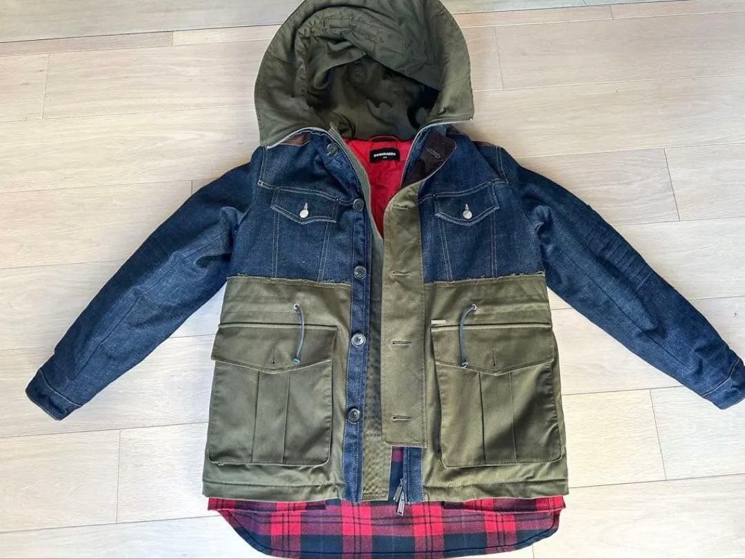 a*u様 ディースクエアード 異素材ジャケット　12歳　レディースジュニア　12