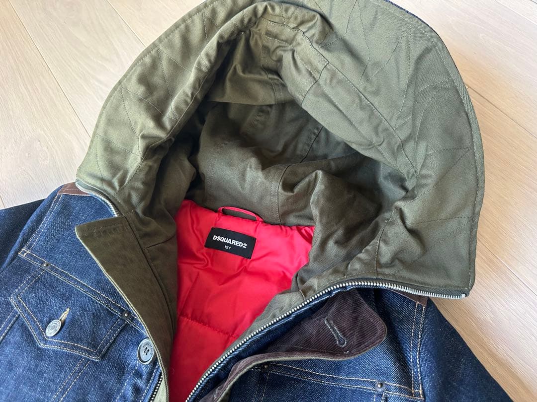 a*u様 ディースクエアード 異素材ジャケット　12歳　レディースジュニア　12