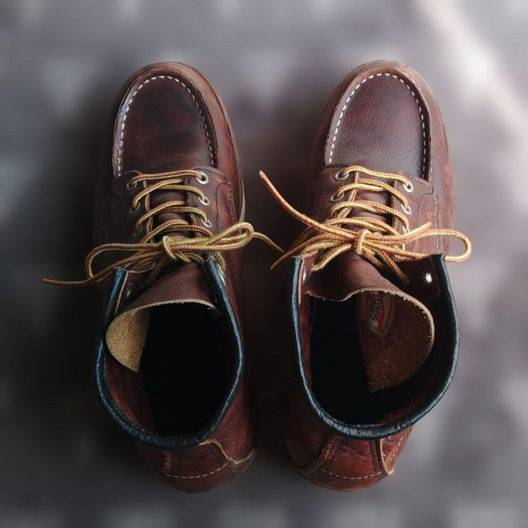RED WING 廃盤8138 ブラウンレザーブーツ(US9/27cm)