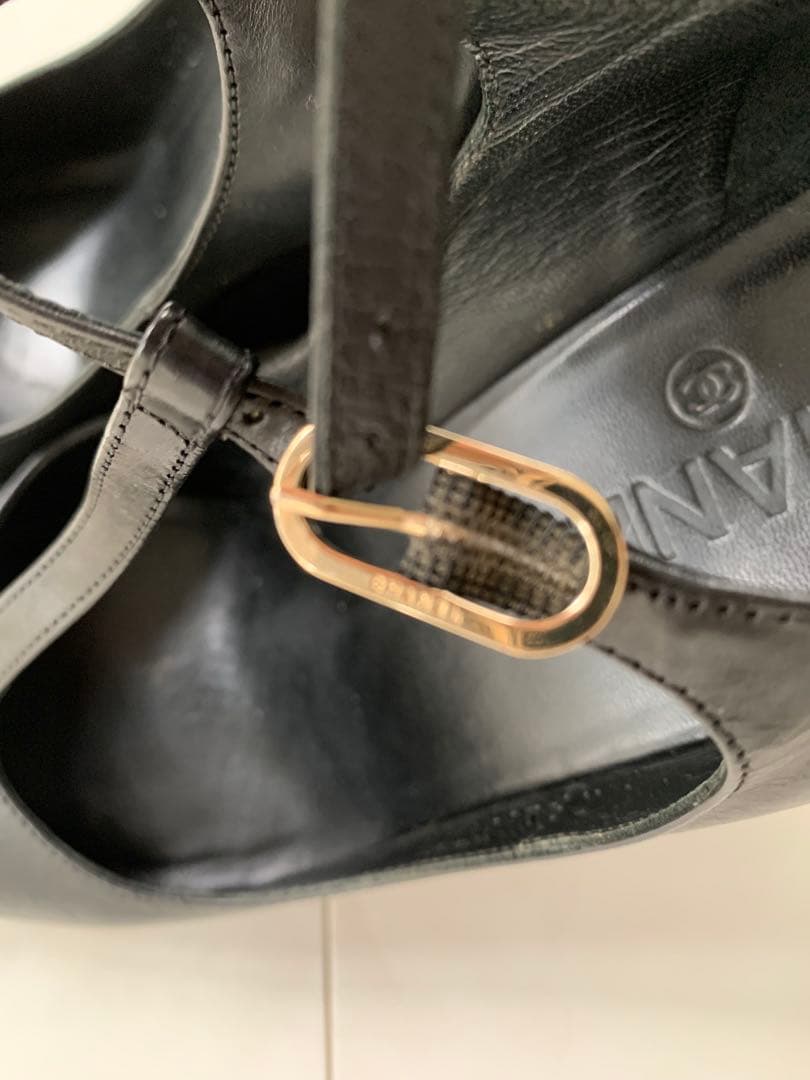 値下げセール⭐︎CHANEL ブラック Tストラップヒール