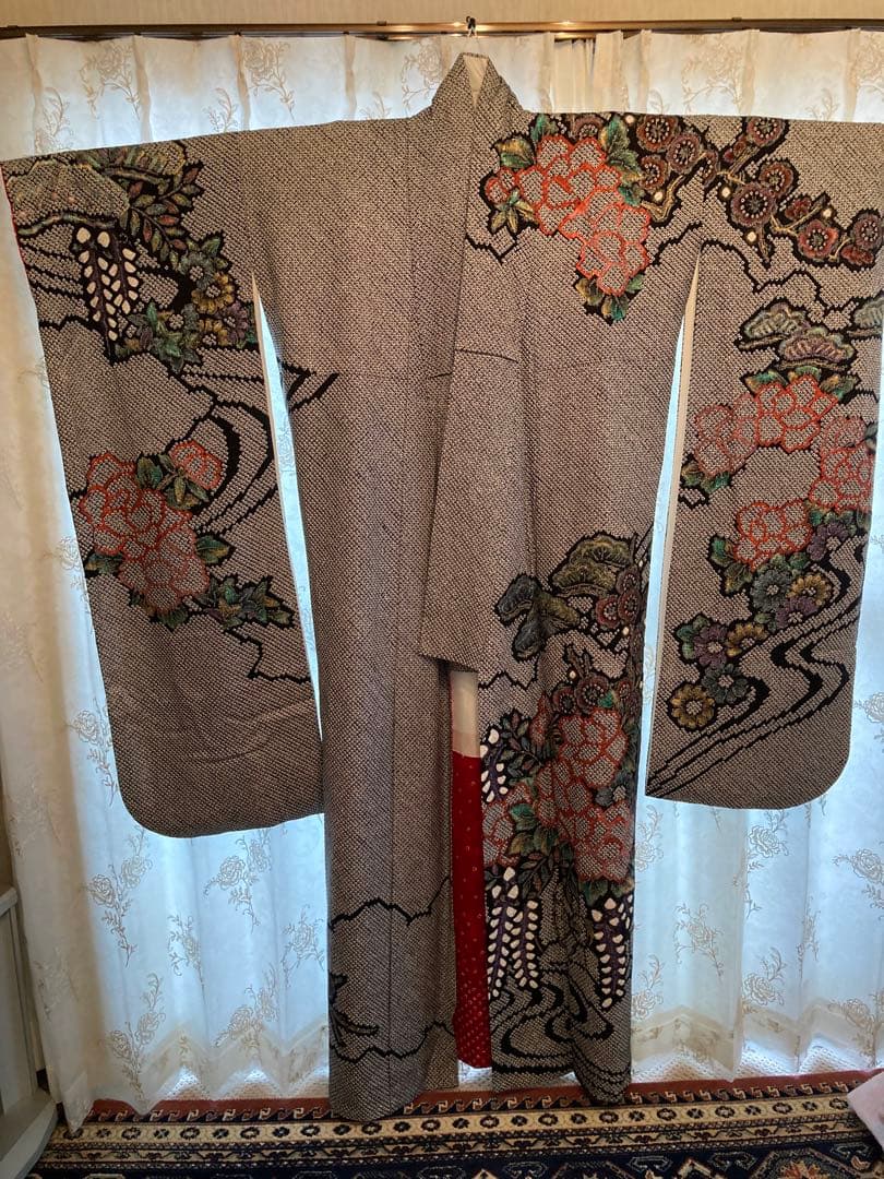 最終お値下げ　正絹 総絞り 振袖 帯 小物 フルセット 成人式