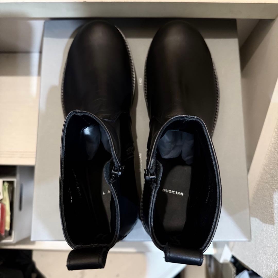 靴 LAD MUSICIAN SIDE ZIP BOOTS 2025AW