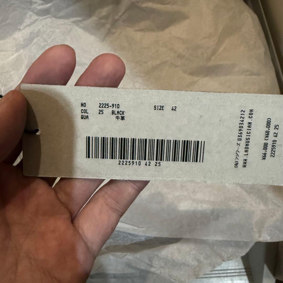 靴 LAD MUSICIAN SIDE ZIP BOOTS 2025AW