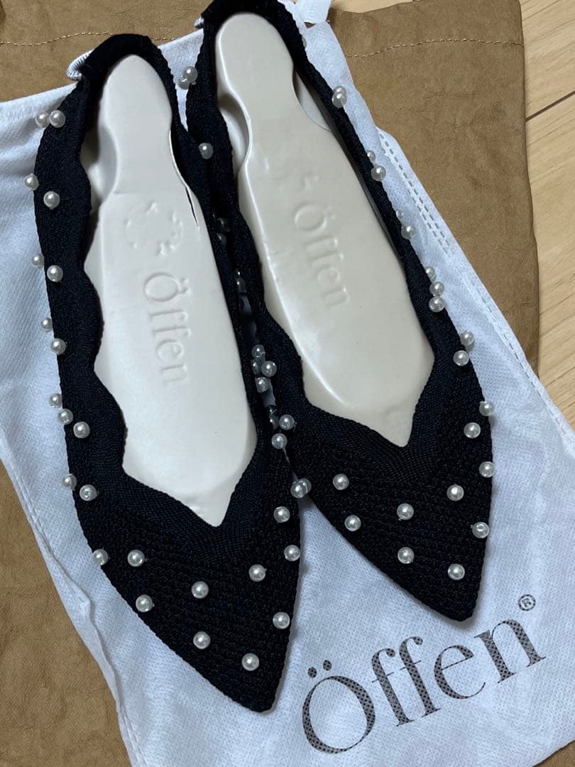 【美品】Offen オッフェン　スカラップパール 35