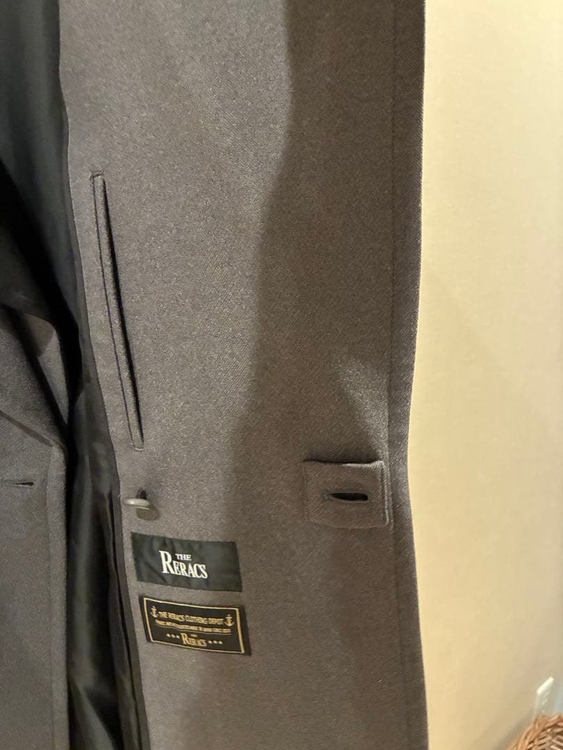 RERACS メルトンチェスターコート　グレー　サイズ36
