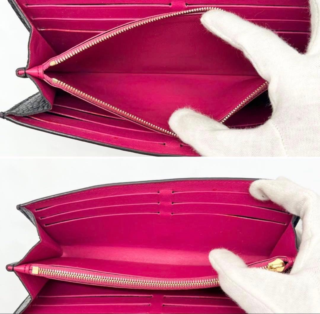 ✨極美品✨ルイヴィトン ポルトフォイユ カプシーヌ 長財布 ノワール 黒 ピンク