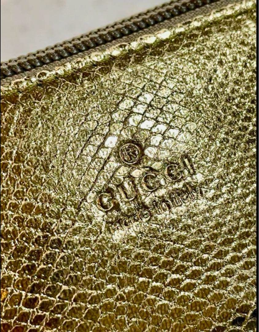 即日発送ゴールドGUCCIミニバッグ【希少・レア】グッチパーティーバッグ結婚式