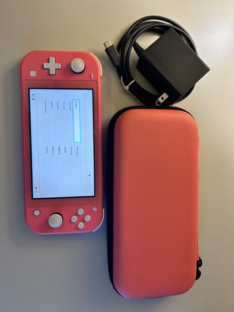 Nintendo Switch Lite ピンク 本体 ケース 充電器付