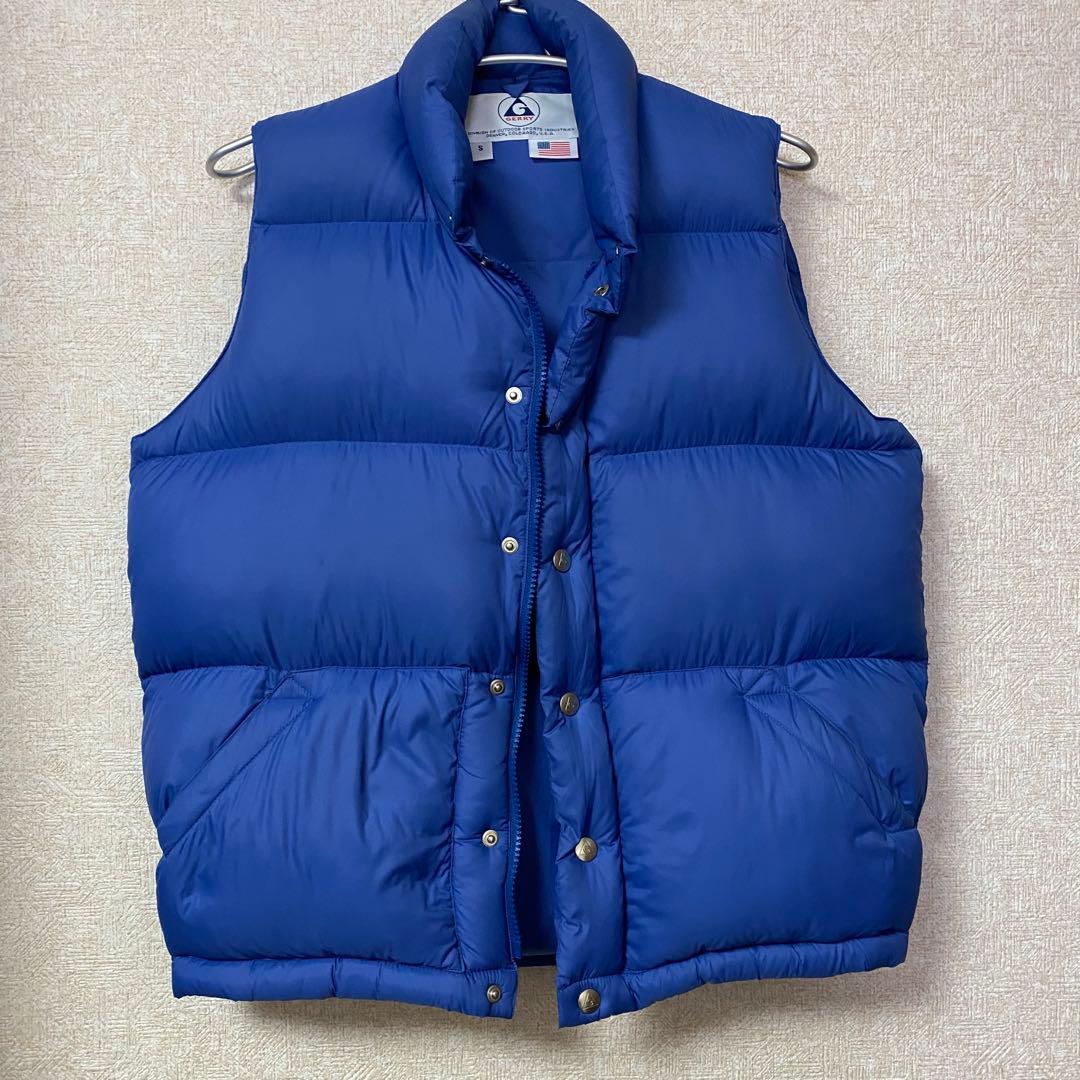 GERRY ダウンベスト　S レディース　ブルー　カラフル　暖かい　ふわふわ