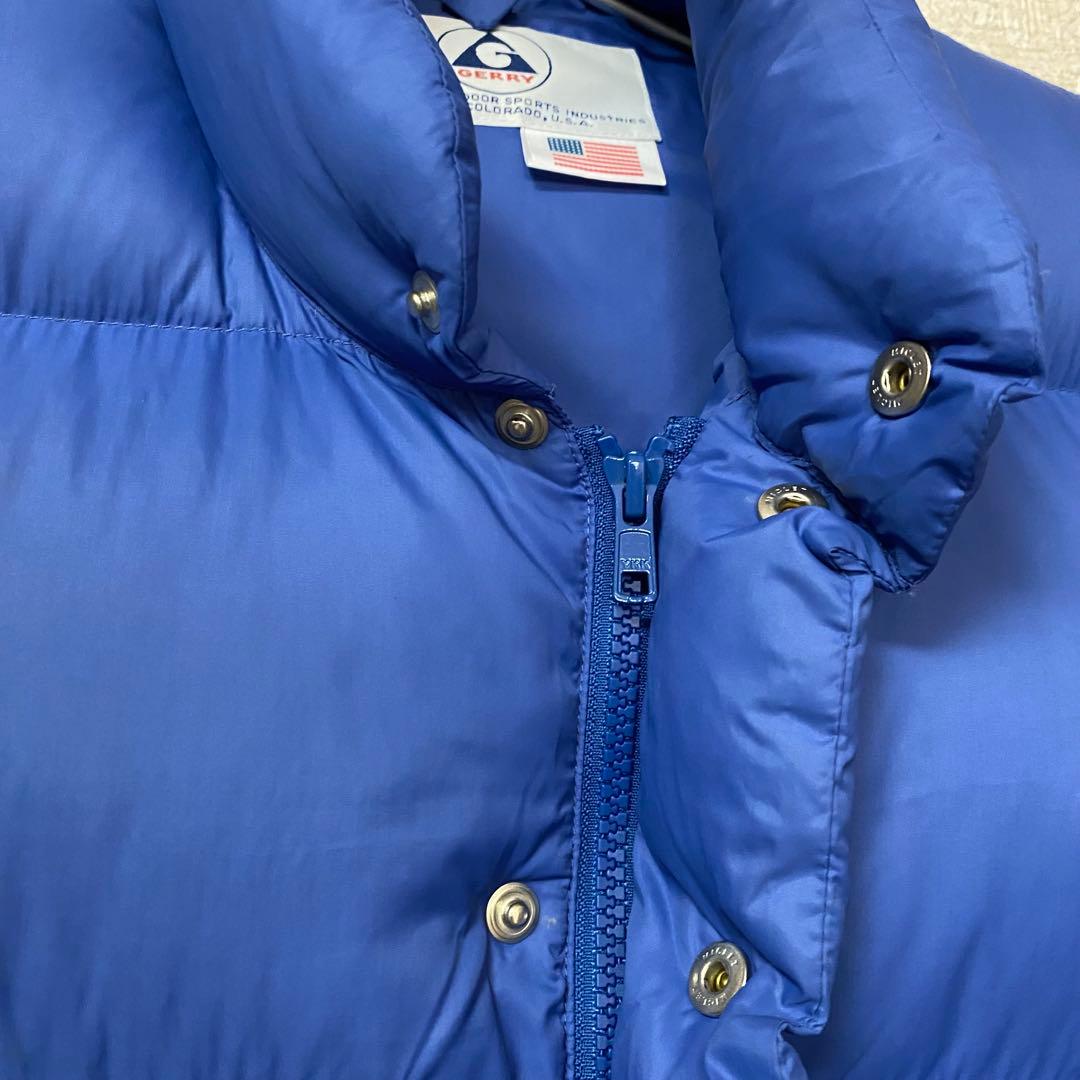 GERRY ダウンベスト　S レディース　ブルー　カラフル　暖かい　ふわふわ