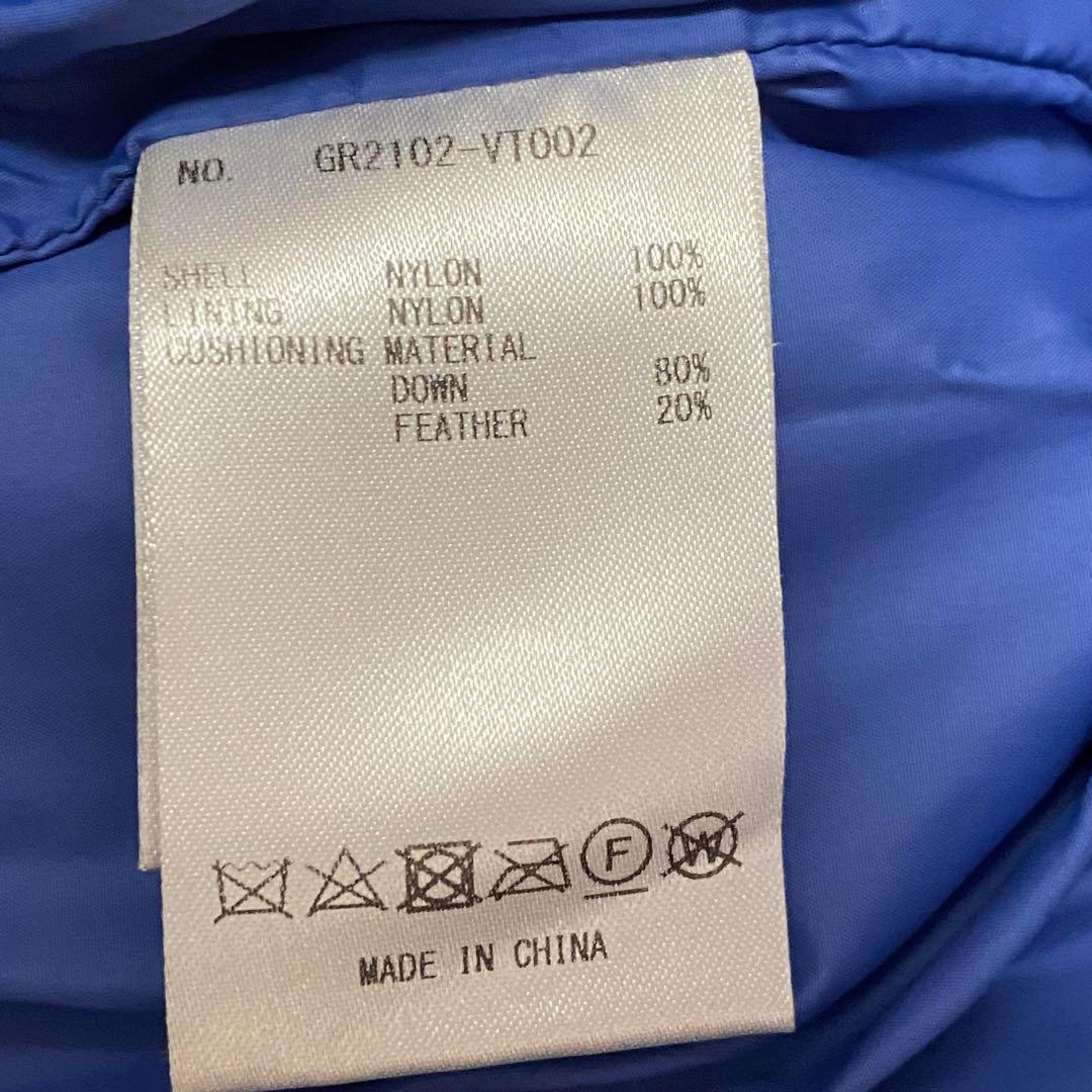 GERRY ダウンベスト　S レディース　ブルー　カラフル　暖かい　ふわふわ