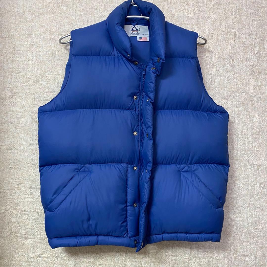 GERRY ダウンベスト　S レディース　ブルー　カラフル　暖かい　ふわふわ