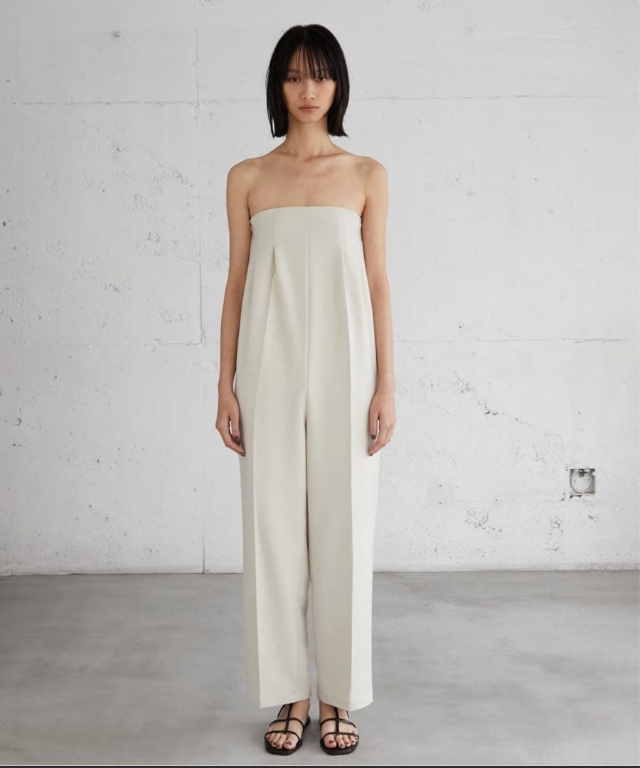 【LA PEAU DE GEM】2タックベアサロペット