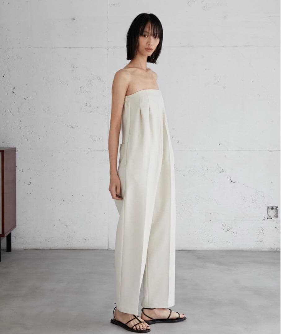 【LA PEAU DE GEM】2タックベアサロペット