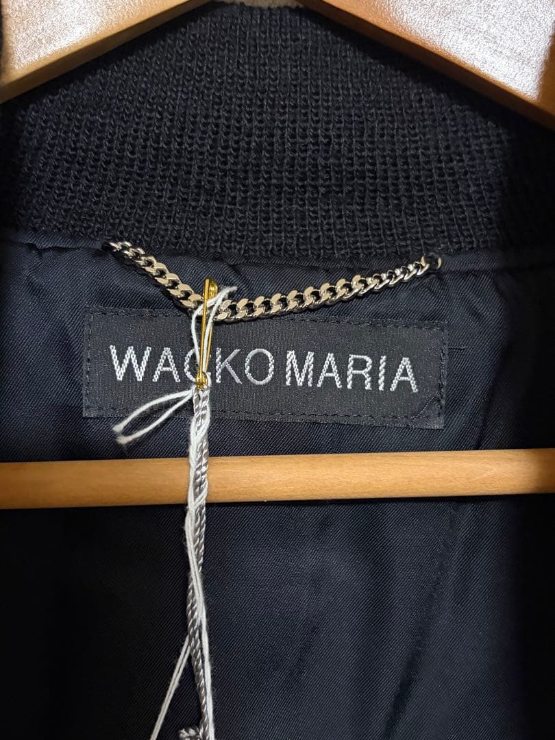 サイズM WACKO MARIA Leather Varsity Jacket