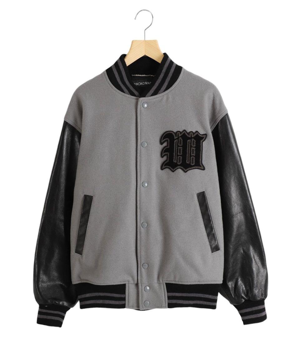 サイズM WACKO MARIA Leather Varsity Jacket