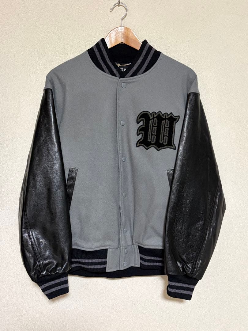 サイズM WACKO MARIA Leather Varsity Jacket