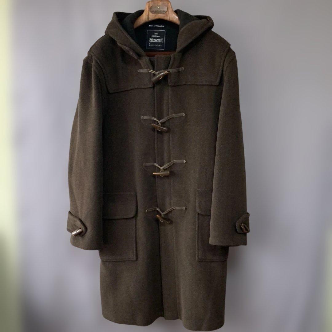 GLOVERALL グローバーオール ヘリンボーンダッフルコート 40 英国製