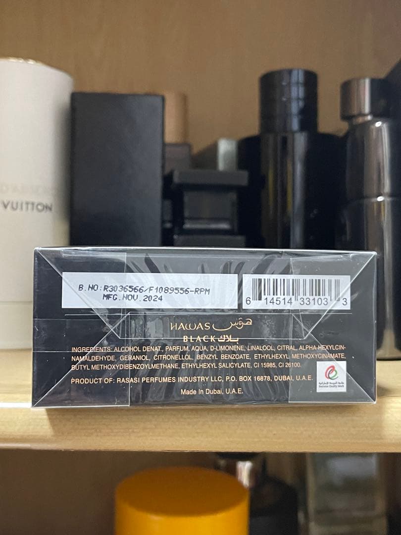 香水(男性用) Rasasi Hawas Black 100ml Eau de Parfum