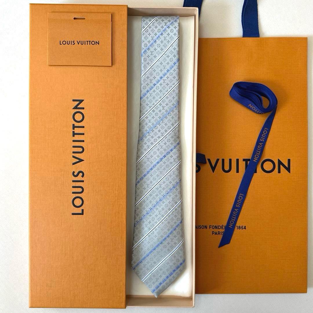 ルイ ヴィトン ネクタイ・ラインド ストライプ 新品 未使用