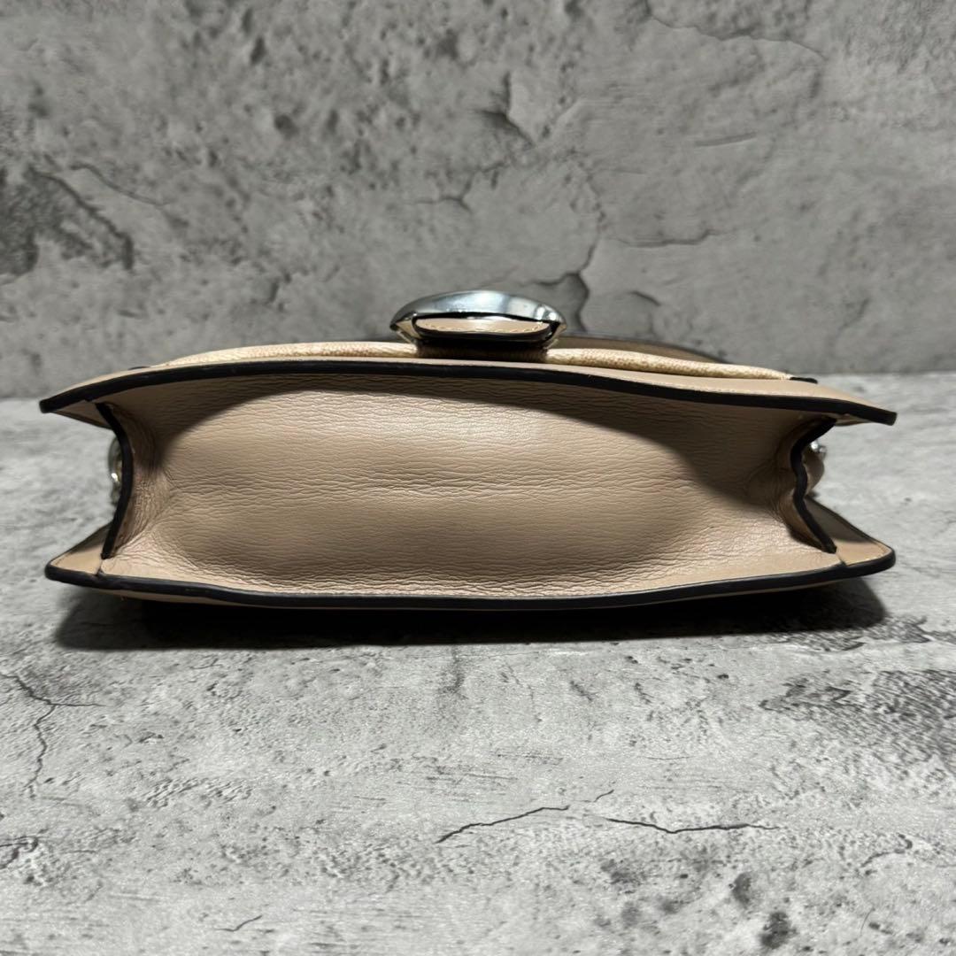 良品 コーチ ワンショルダーバッグ タビー20 PVC レザー ベージュ