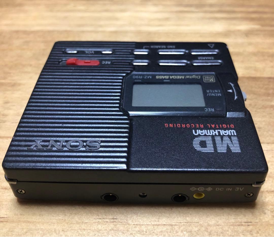 【希少】録音再生動作良好 SONY MDウォークマン　MZ-R90 ブラック
