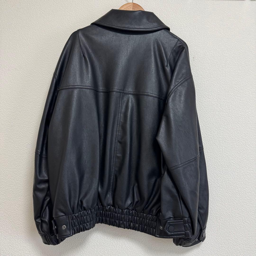 SLY スライ新品FAUX LEATHER ZIP UP ブルゾン ジャケット