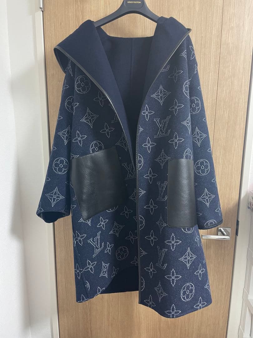 ルイヴィトン コート リバーシブル ネイビー Sサイズ