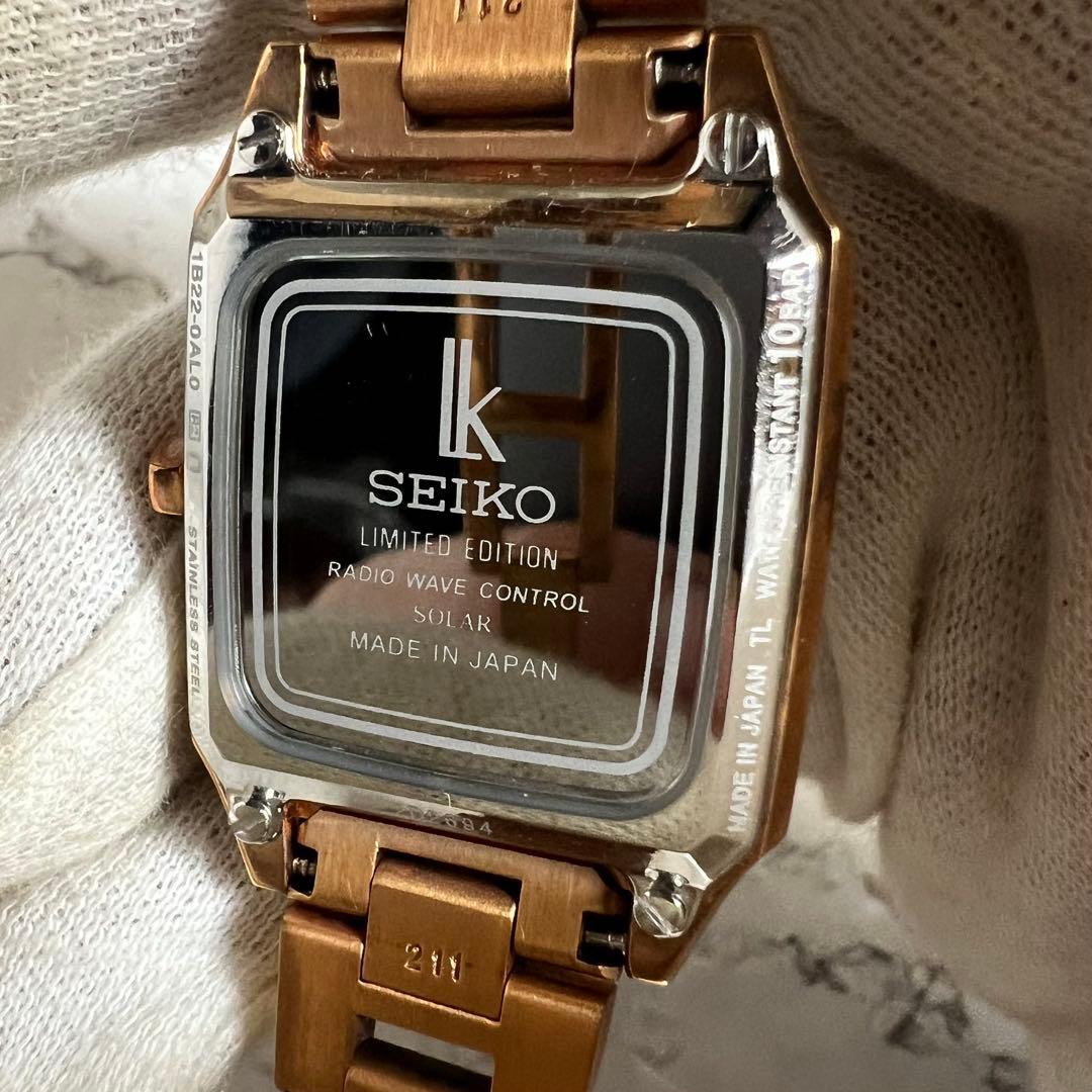 稼働美品 限定1000本 セイコーLk レディース腕時計 1B22-0AL0 金