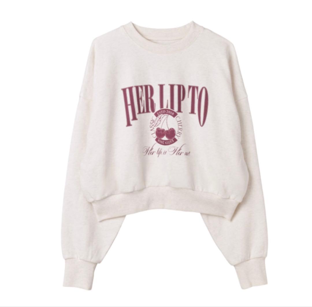 【美品】herlipto Classic Cherry Sweatshirt
