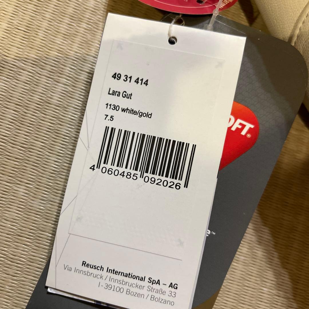 reusch Lara Gut スキーグローブ 7.5 白/金