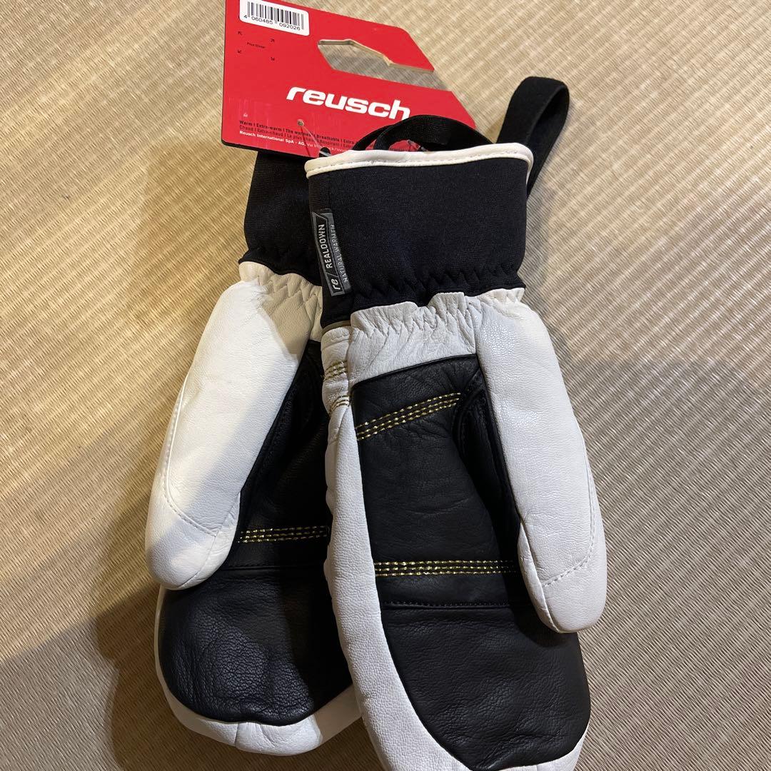 reusch Lara Gut スキーグローブ 7.5 白/金