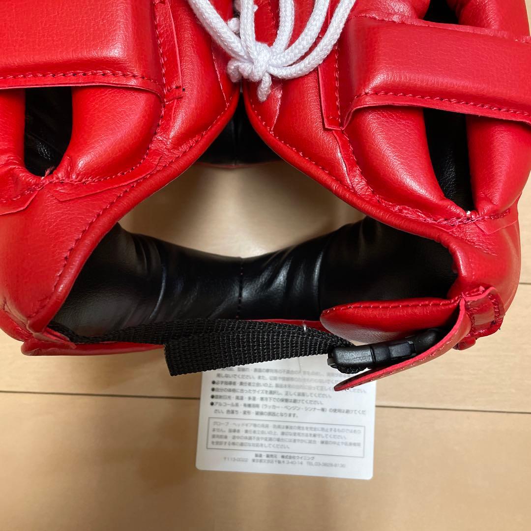 新品即日発送 ウイニング ヘッドギア レッド Lサイズ FG-5000