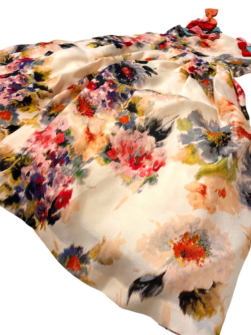 メゾピアノ mezzo piano 140 ドレス　発表会　リボン