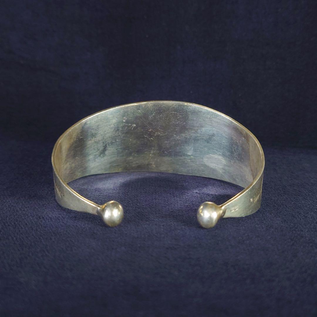 【モロッコ直輸入】トゥアレグ族　高純度シルバーバングル