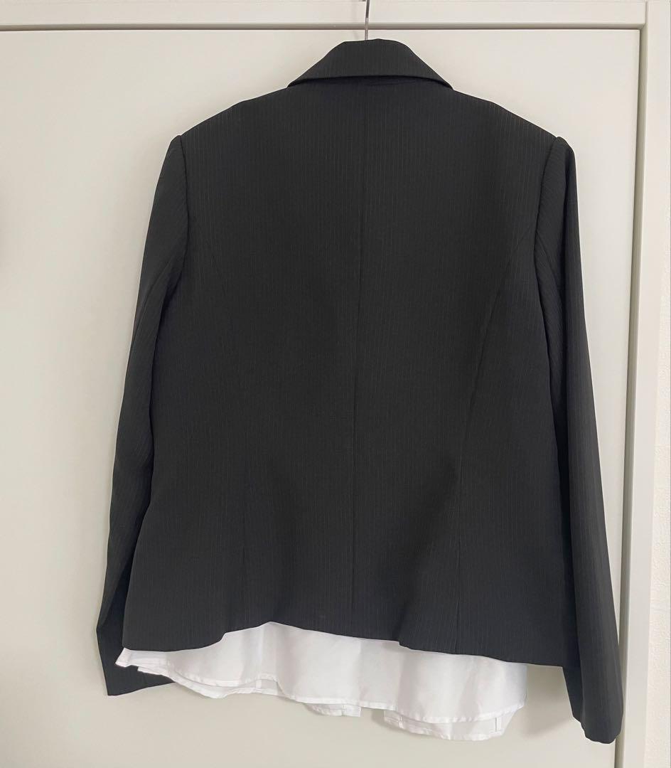 極美品♡デコラピンキーズ　卒服　170B 　女の子　黒 ストライプ　５点セット