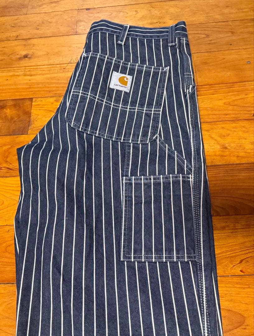 carhartt wip カーハート シングルニーパンツ ヒッコリー