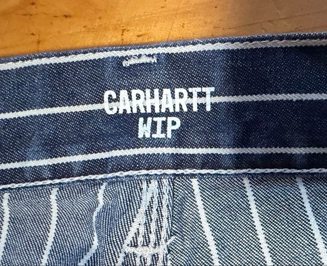 carhartt wip カーハート シングルニーパンツ ヒッコリー