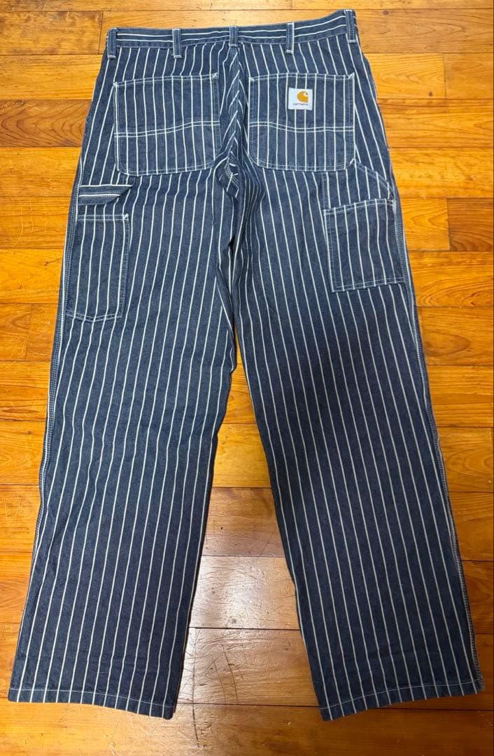 carhartt wip カーハート シングルニーパンツ ヒッコリー