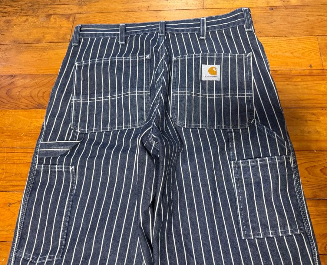 carhartt wip カーハート シングルニーパンツ ヒッコリー