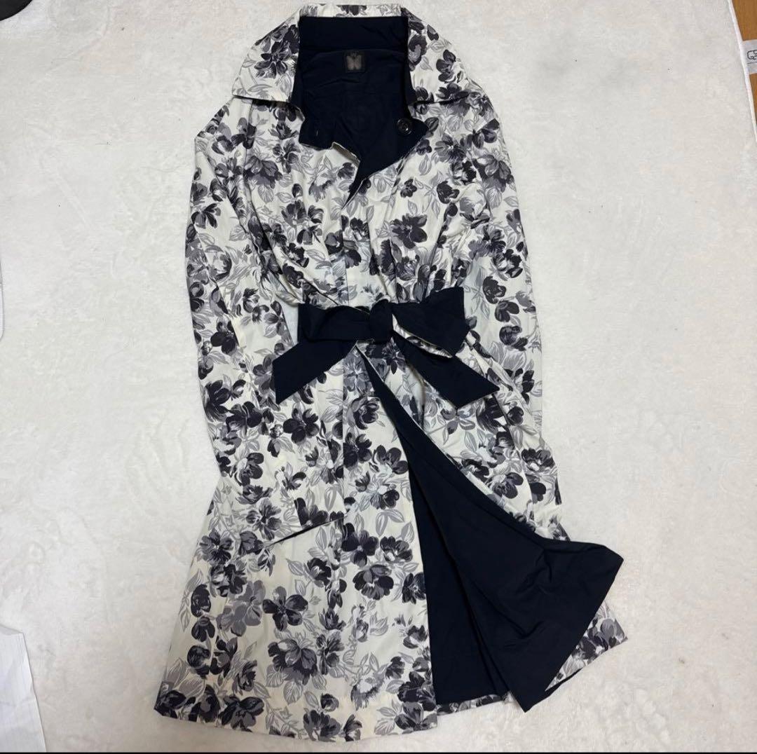 【美品】マックスマーラ 2wayリバーシブルトレンチコート 38